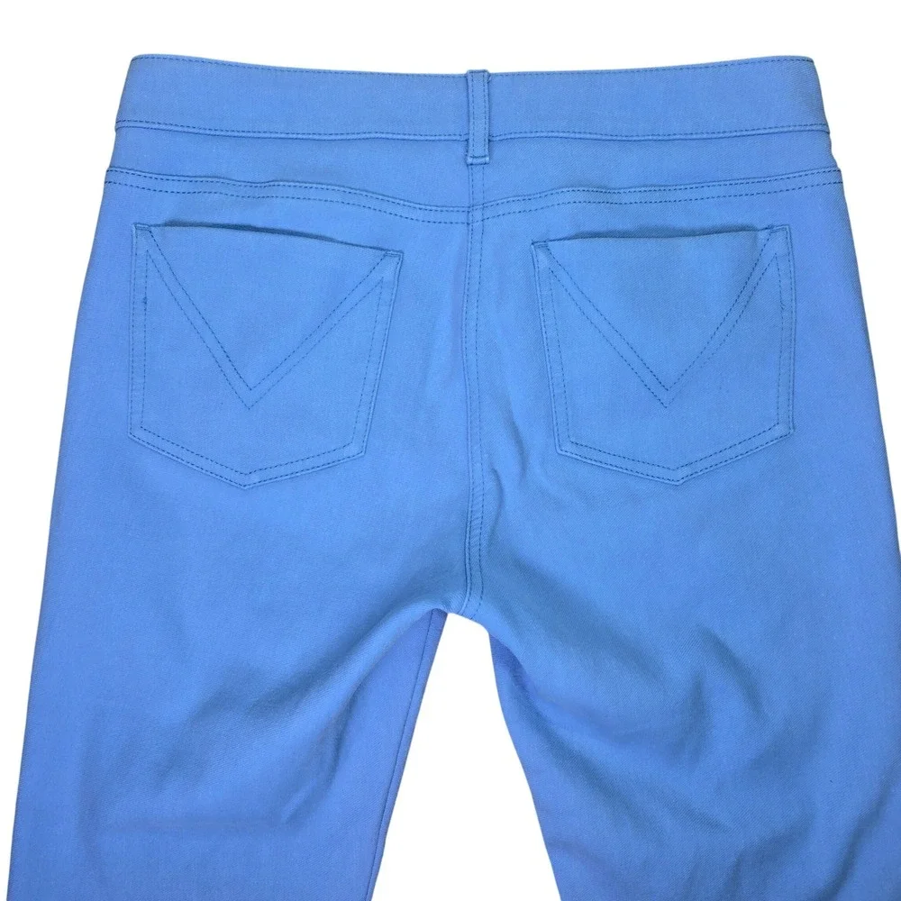 MaxMara Light Blue Slim Fit Tapered Ankle Denim Pants Designer‎ Luxury Trousers